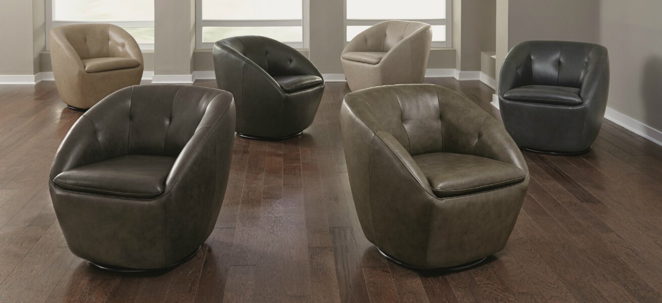 Flexsteel pigmented leather chairs Pigmented Leather