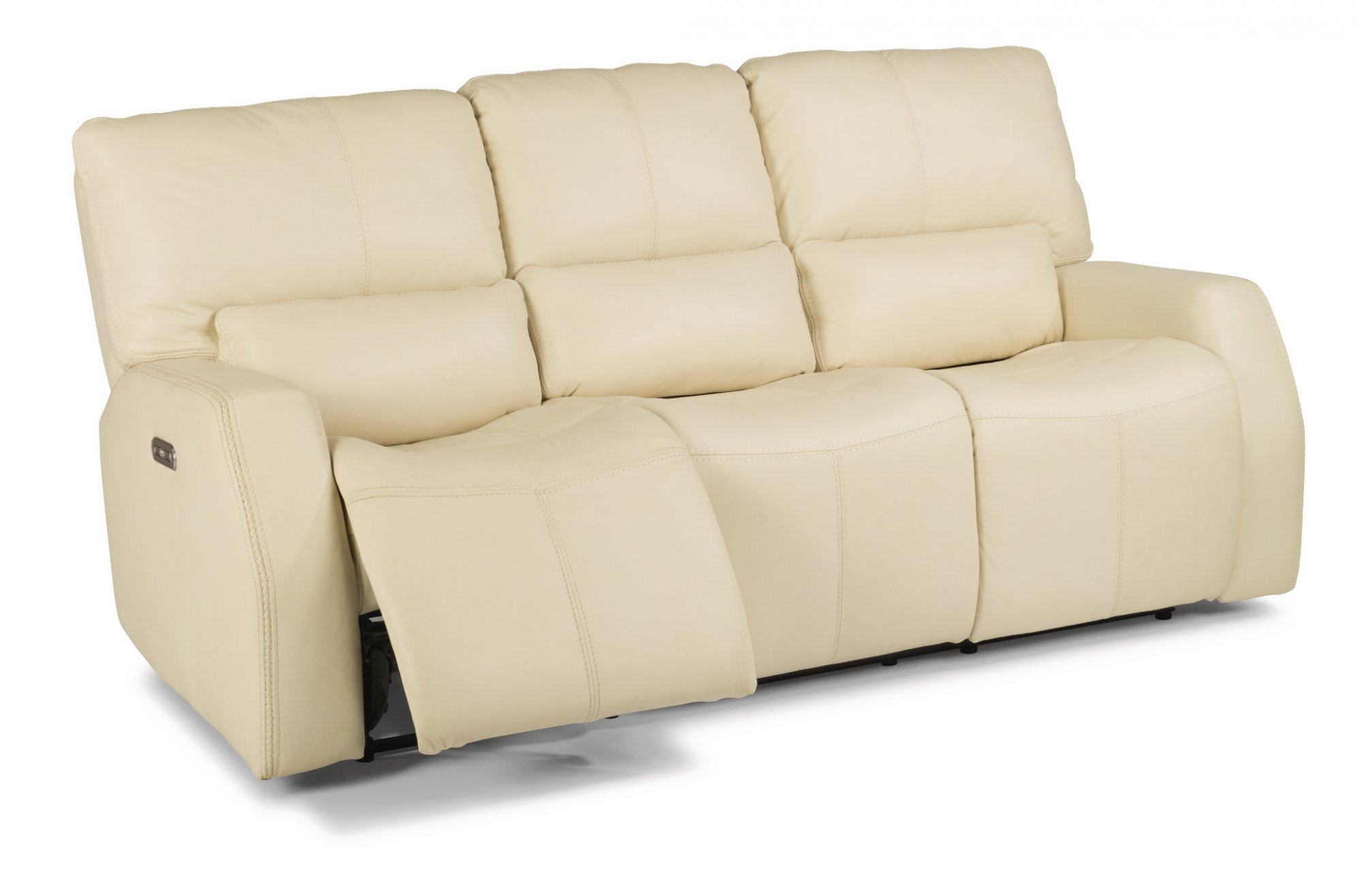 Cooper Power Reclining Leather Sofa W Headrests